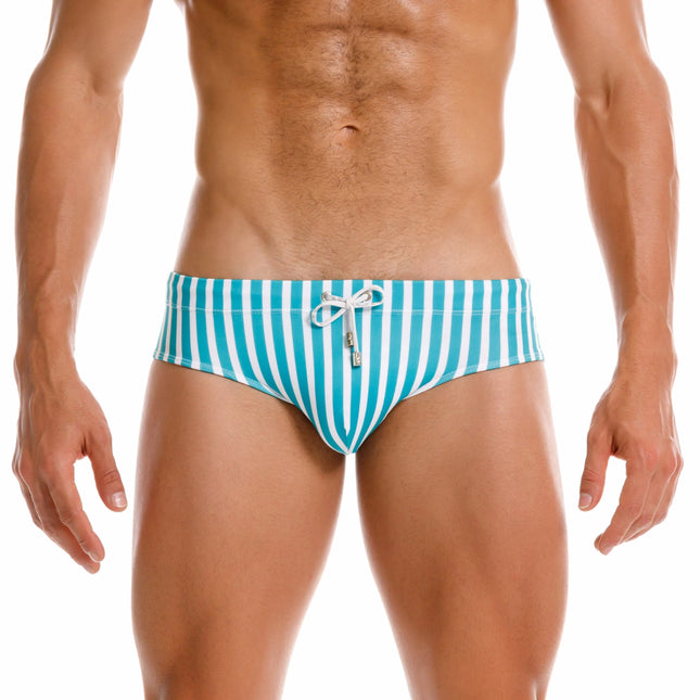JOR Pop Swim Brief - Jade/White Stripe