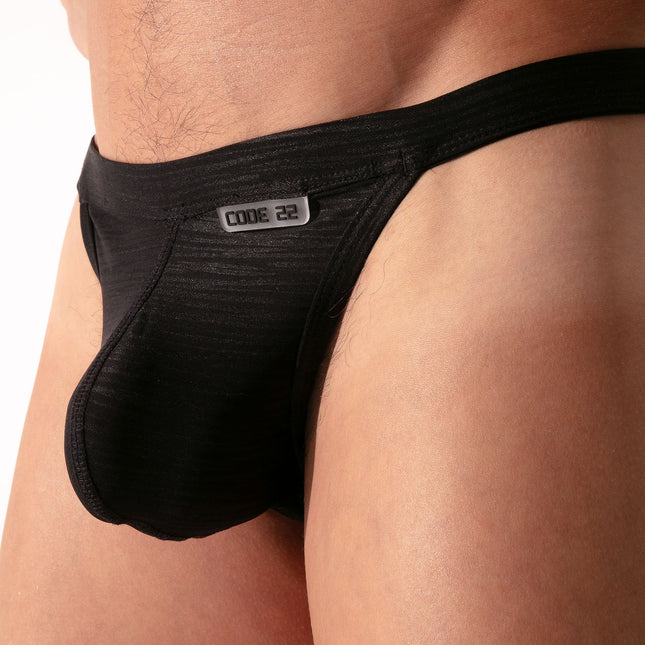 Code 22 Zebra Thong 2215 - Black