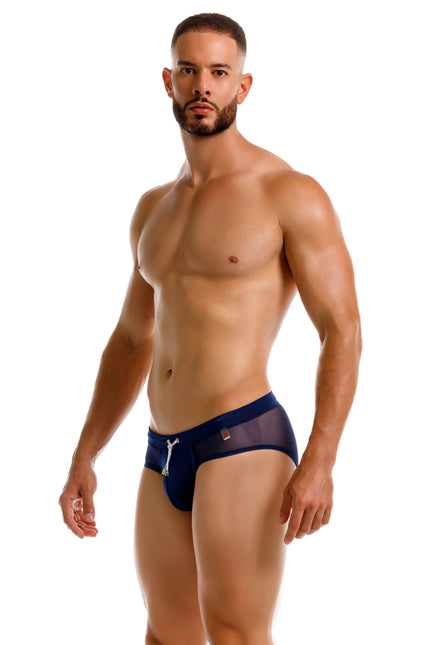 JOR Mystic Swim Brief - Mesh Navy