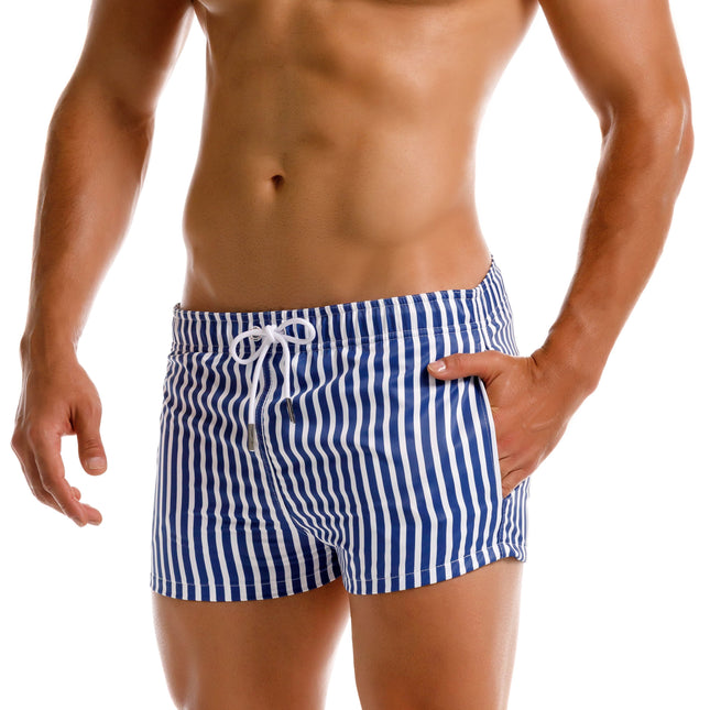 JOR Pop 2-inch Swim Shorts – Navy/White Stripe