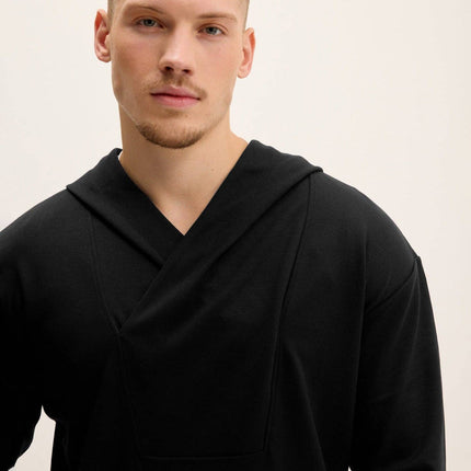 Ron Tomson Weekend Hooded Sweater - Black