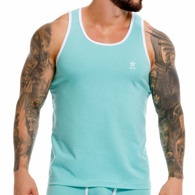 JOR College Cotton Tank - Mint size XL
