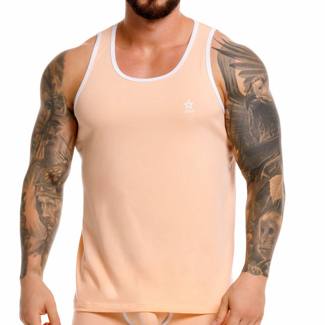 JOR College Cotton Tank - Tangerine
