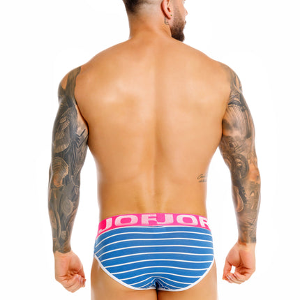JOR Novak Cotton Brief - Blue Striped
