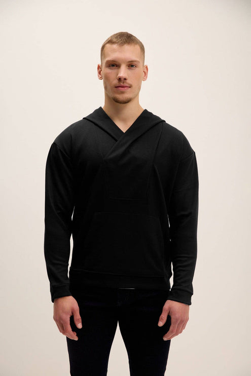 Ron Tomson Weekend Hooded Sweater - Black