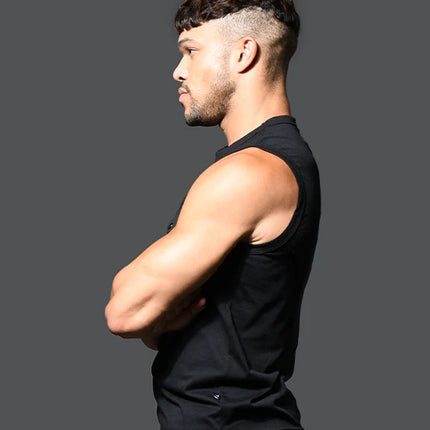 Andrew Christian 2993 muscle sleeveless t-shirt black