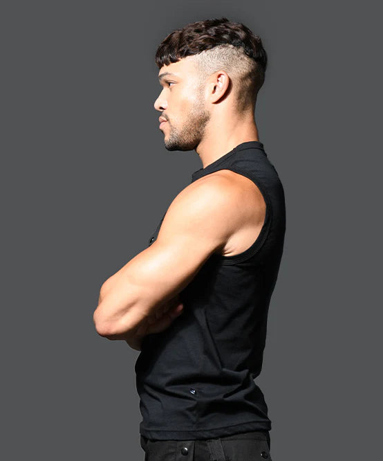 Andrew Christian 2993 muscle sleeveless t-shirt black