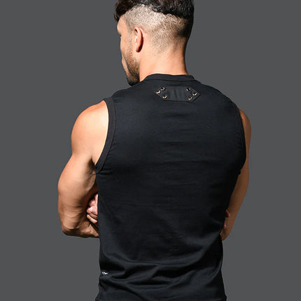 Andrew Christian 2993 muscle sleeveless t-shirt black