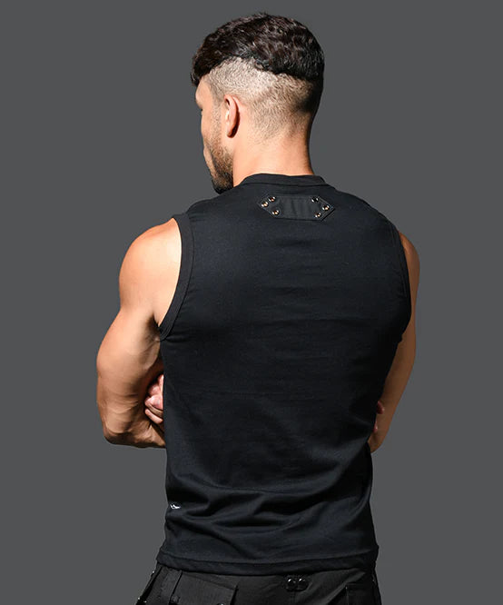 Andrew Christian 2993 muscle sleeveless t-shirt black