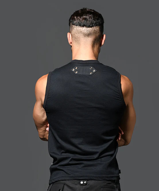 Andrew Christian 2993 muscle sleeveless t-shirt black