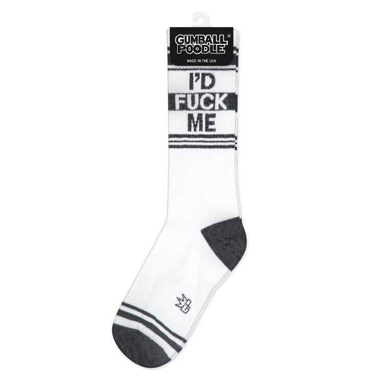 Gumball Poodle I'd Fuck Me Gym Crew Socks