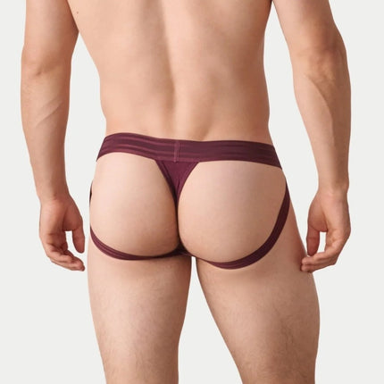 AWRY Axis Jockstrap Thong - Merlot