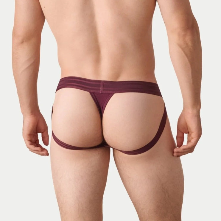 AWRY Axis Jockstrap Thong - Merlot