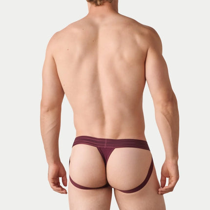 AWRY Axis Jockstrap Thong - Merlot