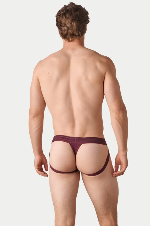 AWRY Axis Jockstrap Thong - Merlot