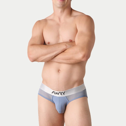 AWRY Reveal Mesh Brief - Steel Blue