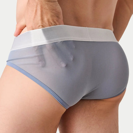 AWRY Reveal Mesh Brief - Steel Blue
