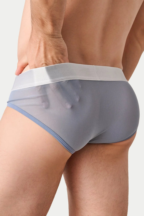 AWRY Reveal Mesh Brief - Steel Blue