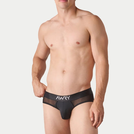 AWRY Reveal Mesh Brief - Black