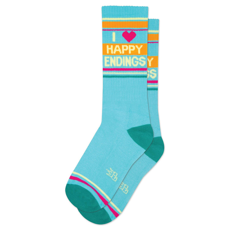 Gumball Poodle I Love Happy Endings Gym Crew Socks
