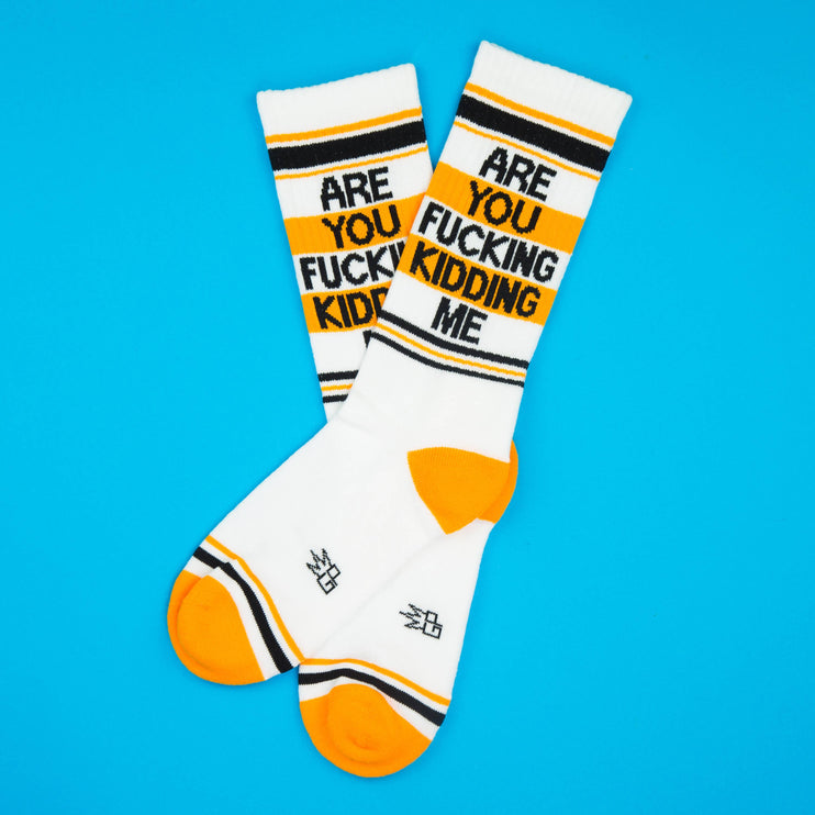 Gumball Poodle Are You Fucking Kidding Me Gym Crew Socks