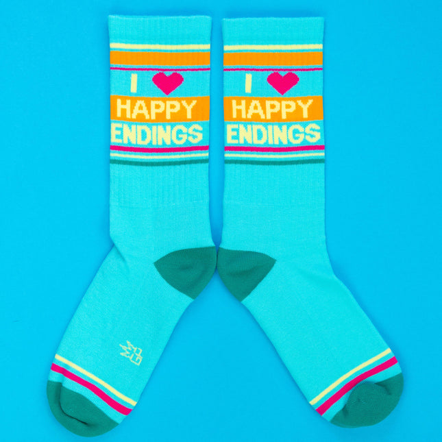 Gumball Poodle I Love Happy Endings Gym Crew Socks