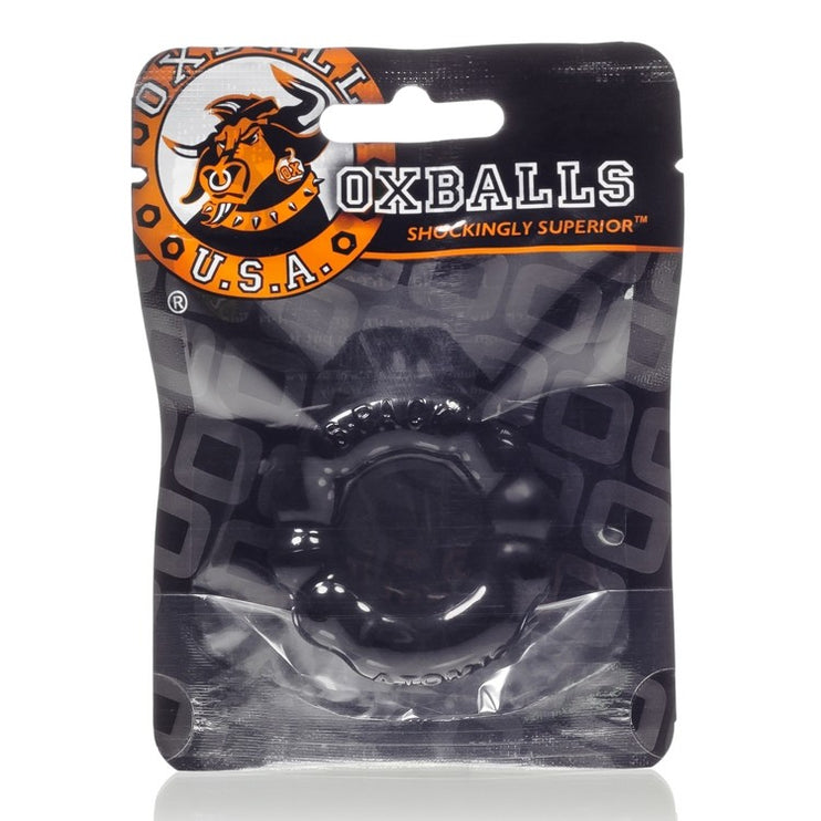 Oxballs 6-Pack-Grip Cockring - Black