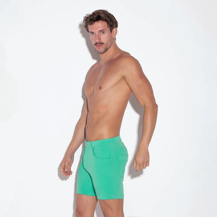 Code 22 5-Inch Stretch Slim-Fit Shorts 9712S - Light Green