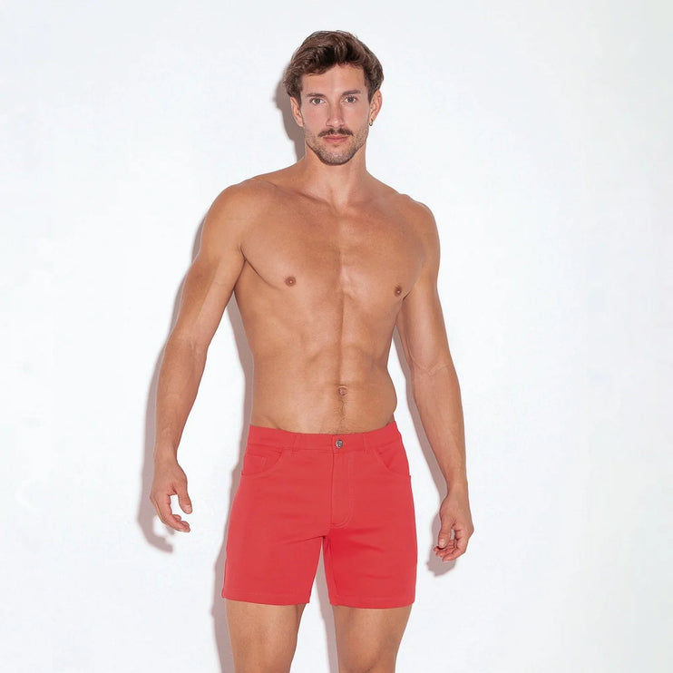 Code 22 5-Inch Stretch Slim-Fit Shorts 9712S - Coral