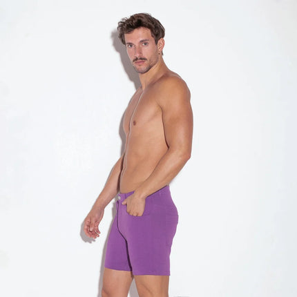 Code 22 5-Inch Stretch Slim-Fit Shorts 9712S - Grape