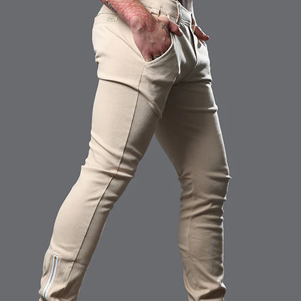 Andrew Christian 6835 Skinny Chino Jogger Pants khaki