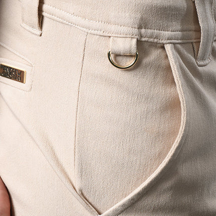 Andrew Christian 6835 Skinny Chino Jogger Pants khaki