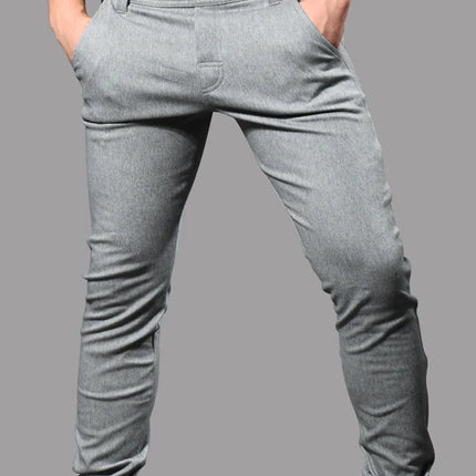 Andrew Christian 6835 Skinny Chino Jogger Pants grey