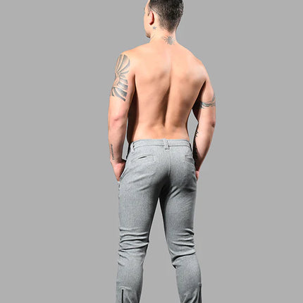 Andrew Christian 6835 Skinny Chino Jogger Pants grey