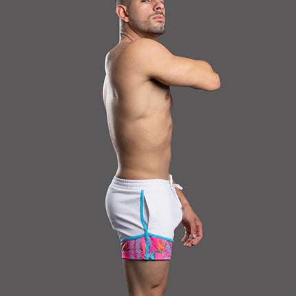 Andrew Christian 6903 Miami Cabana Boy Beach 4" short white
