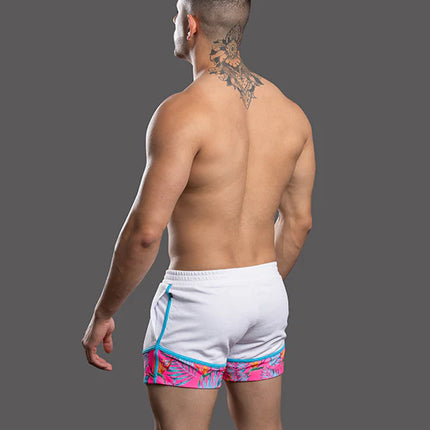 Andrew Christian 6903 Miami Cabana Boy Beach 4" short white