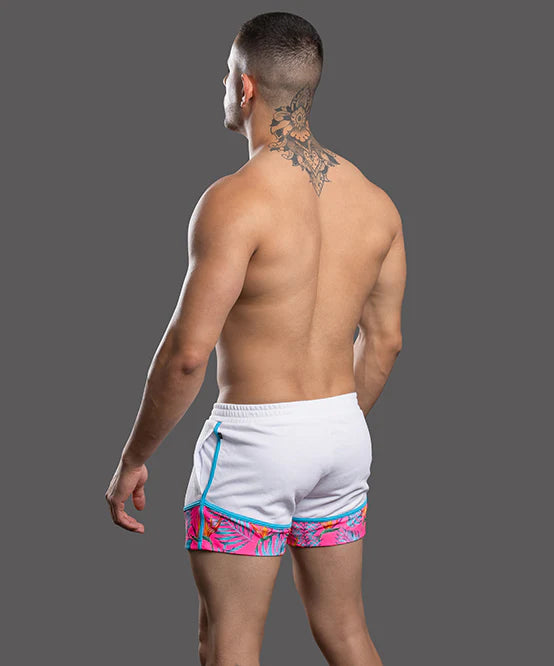 Andrew Christian 6903 Miami Cabana Boy Beach 4" short white