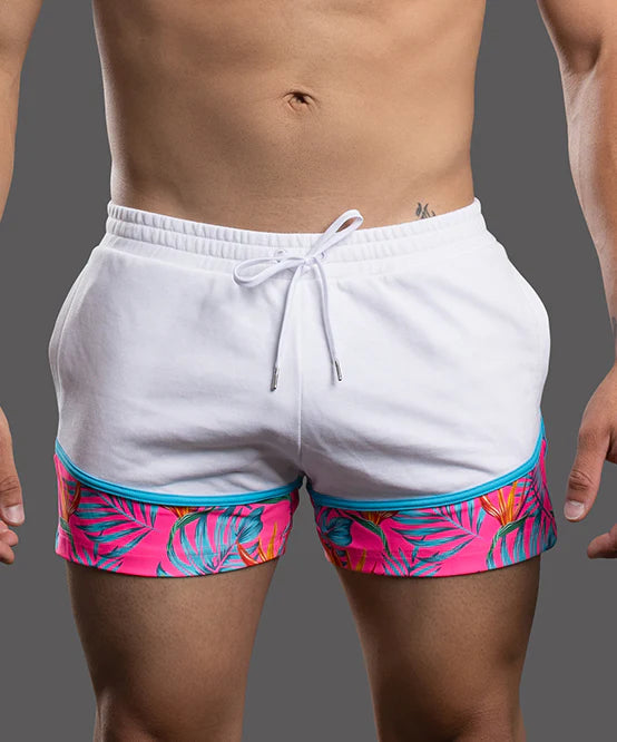 Andrew Christian 6903 Miami Cabana Boy Beach 4" short white