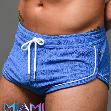 Andrew Christian 6904 Miami Cabana Boy Poolside 3" short blue