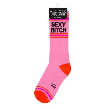 Gumball Poodle Sexy Bitch Gym Crew Socks