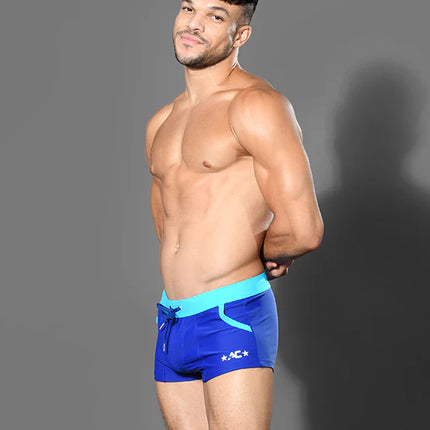 Andrew Christian 70132 Oasis swim boxer trunk blue