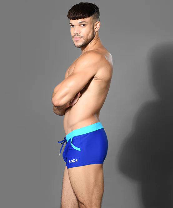 Andrew Christian 70132 Oasis swim boxer trunk blue