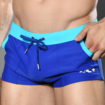 Andrew Christian 70132 Oasis swim boxer trunk blue
