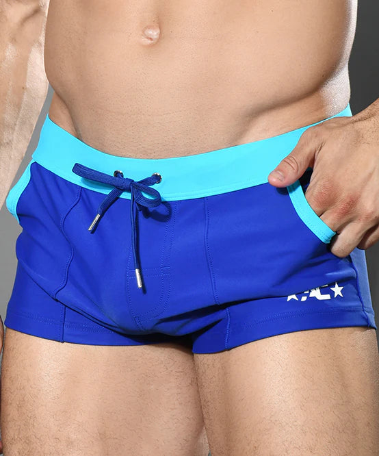 Andrew Christian 70132 Oasis swim boxer trunk blue