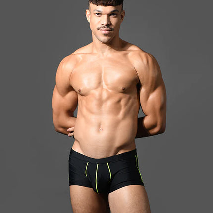 Andrew Christian 70144 Bulge C-ring swim boxer trunk black