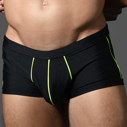Andrew Christian 70144 Bulge C-ring swim boxer trunk black