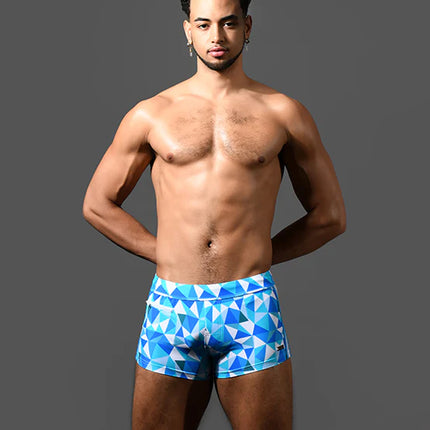 Andrew Christian 70152 Surf swim boxer trunk blue