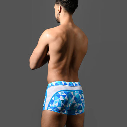 Andrew Christian 70152 Surf swim boxer trunk blue
