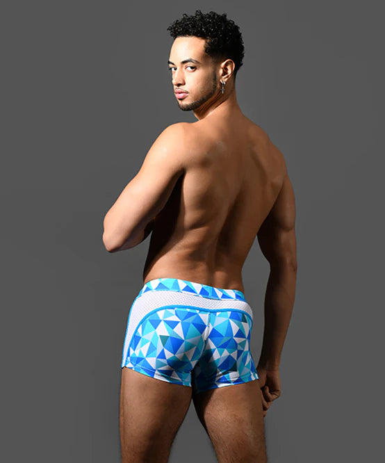 Andrew Christian 70152 Surf swim boxer trunk blue