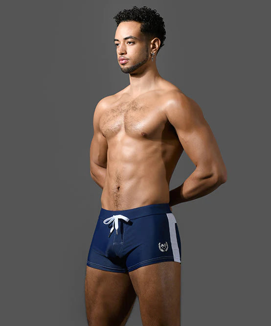 Andrew Christian 70159 Retro swim boxer trunk navy